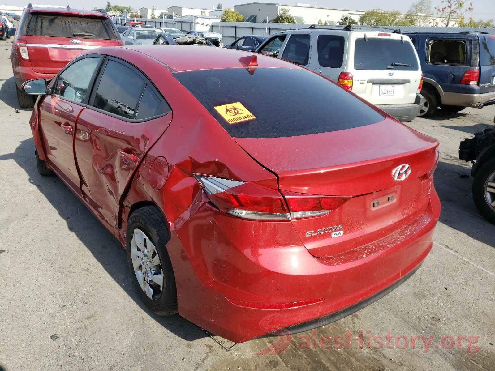 5NPD74LF8HH085026 2017 HYUNDAI ELANTRA