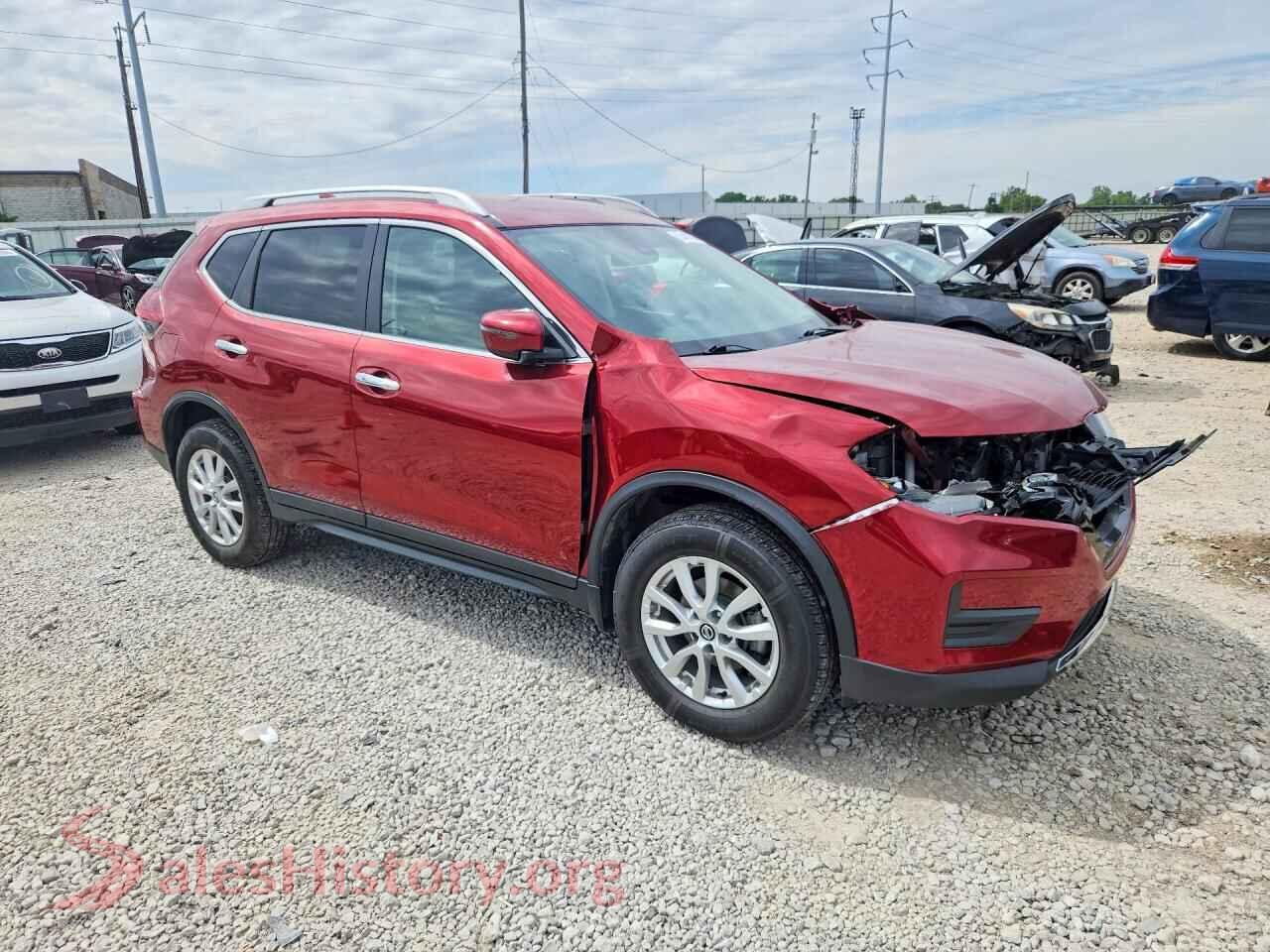 2020 NISSAN ROGUE VIN 5N1AT2MV0LC795563, rear 3/4 view