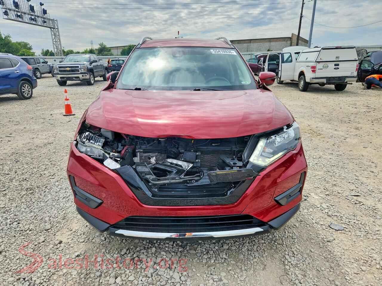 2020 NISSAN ROGUE VIN 5N1AT2MV0LC795563, rear view