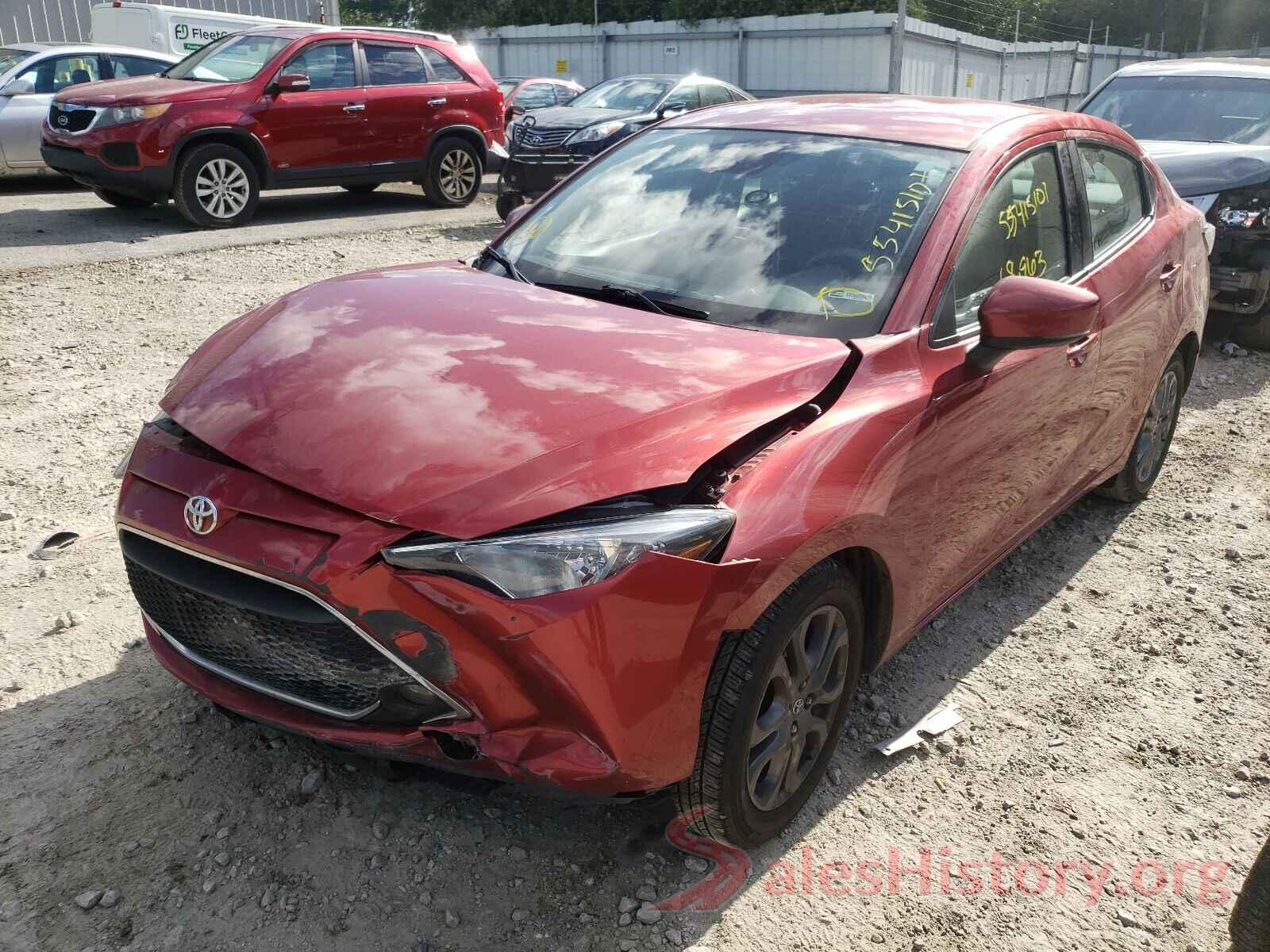 3MYDLBYV4KY506090 2019 TOYOTA YARIS