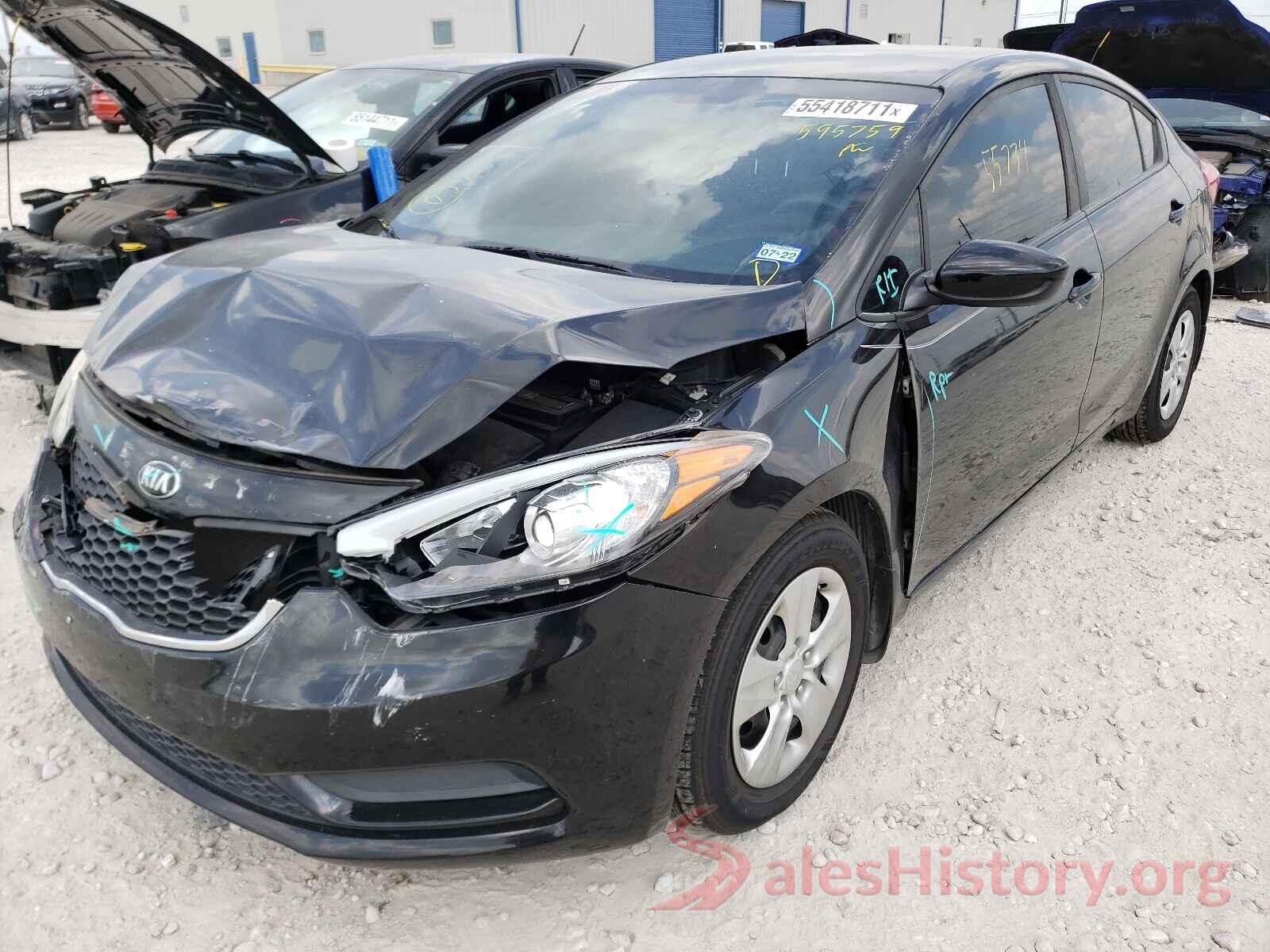 KNAFK4A67G5595759 2016 KIA FORTE