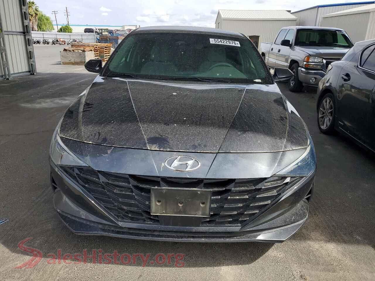 2021 HYUNDAI ELANTRA VIN 5NPLS4AGXMH006813, rear view