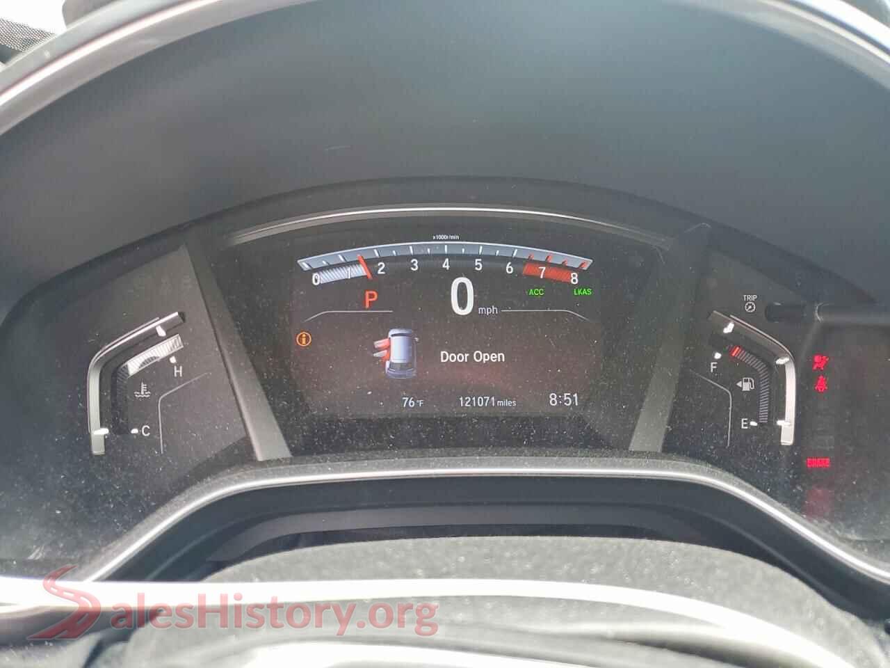 2018 HONDA CRV VIN 5J6RW1H83JA010520, interior center console