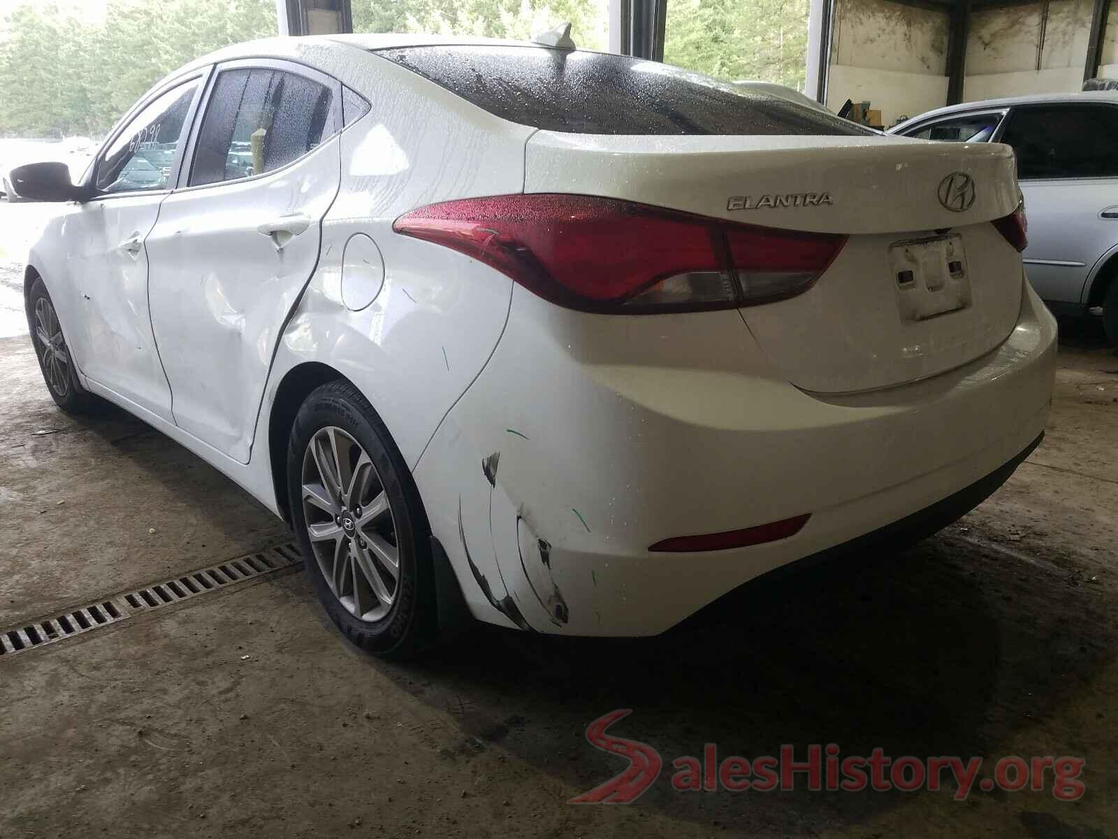 5NPDH4AE2GH722739 2016 HYUNDAI ELANTRA