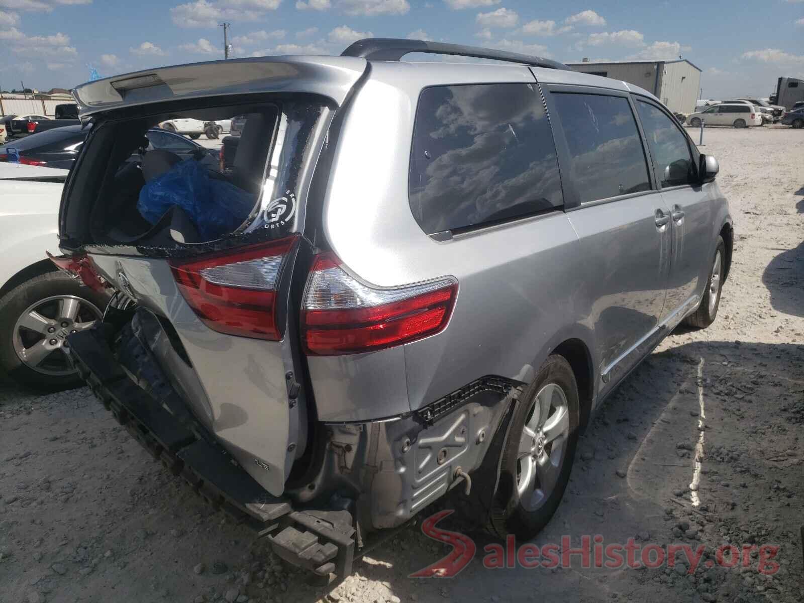 5TDKZ3DC2HS771542 2017 TOYOTA SIENNA