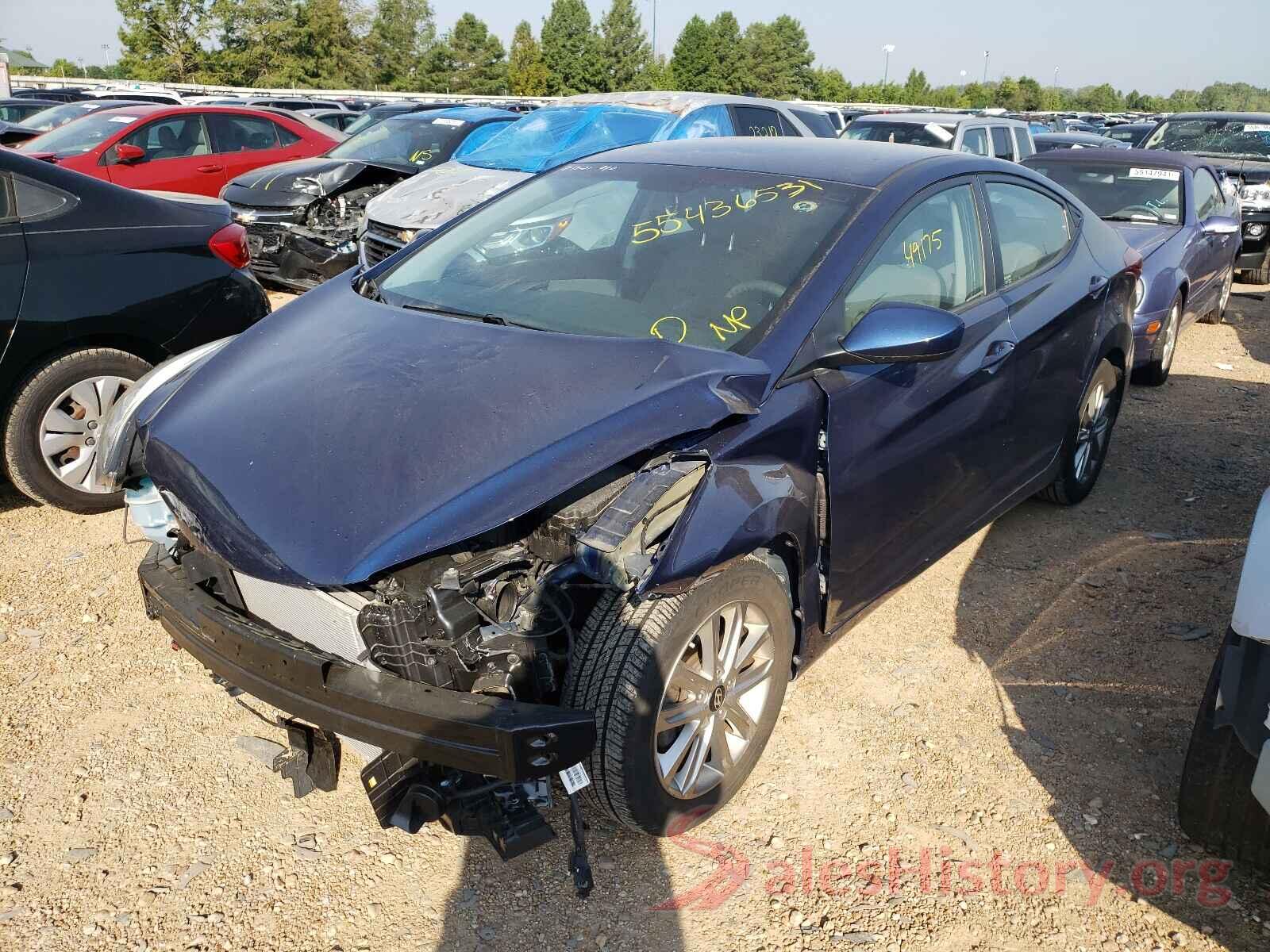 5NPDH4AE9GH652835 2016 HYUNDAI ELANTRA