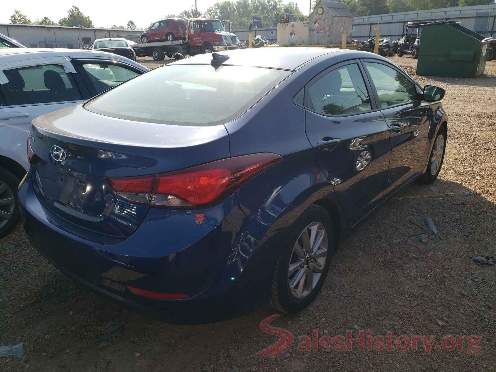 5NPDH4AE9GH652835 2016 HYUNDAI ELANTRA