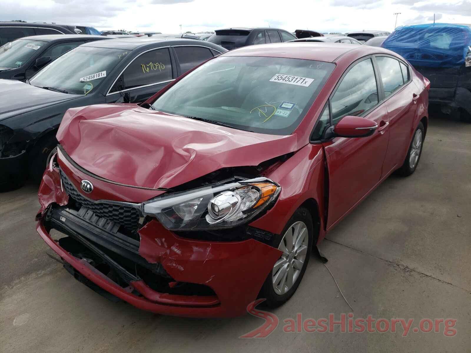 KNAFX4A63G5592195 2016 KIA FORTE