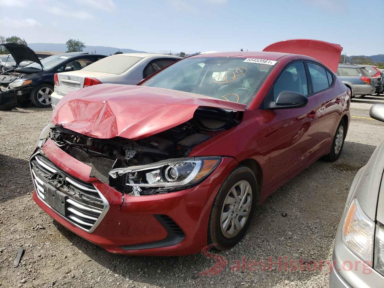 KMHD74LF5HU084580 2017 HYUNDAI ELANTRA