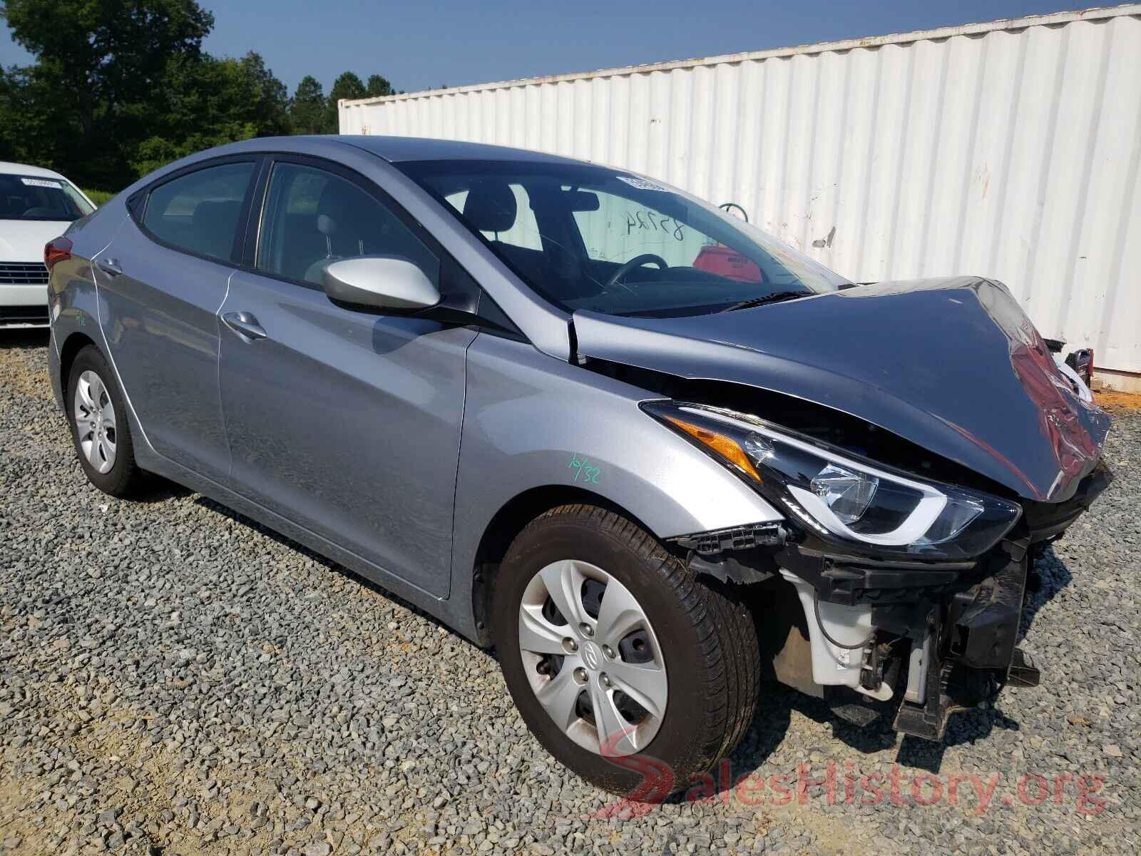 5NPDH4AE6GH703756 2016 HYUNDAI ELANTRA