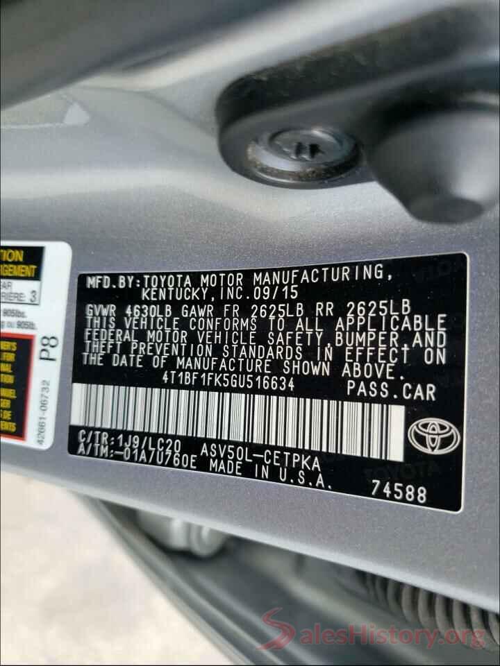 4T1BF1FK5GU516634 2016 TOYOTA CAMRY