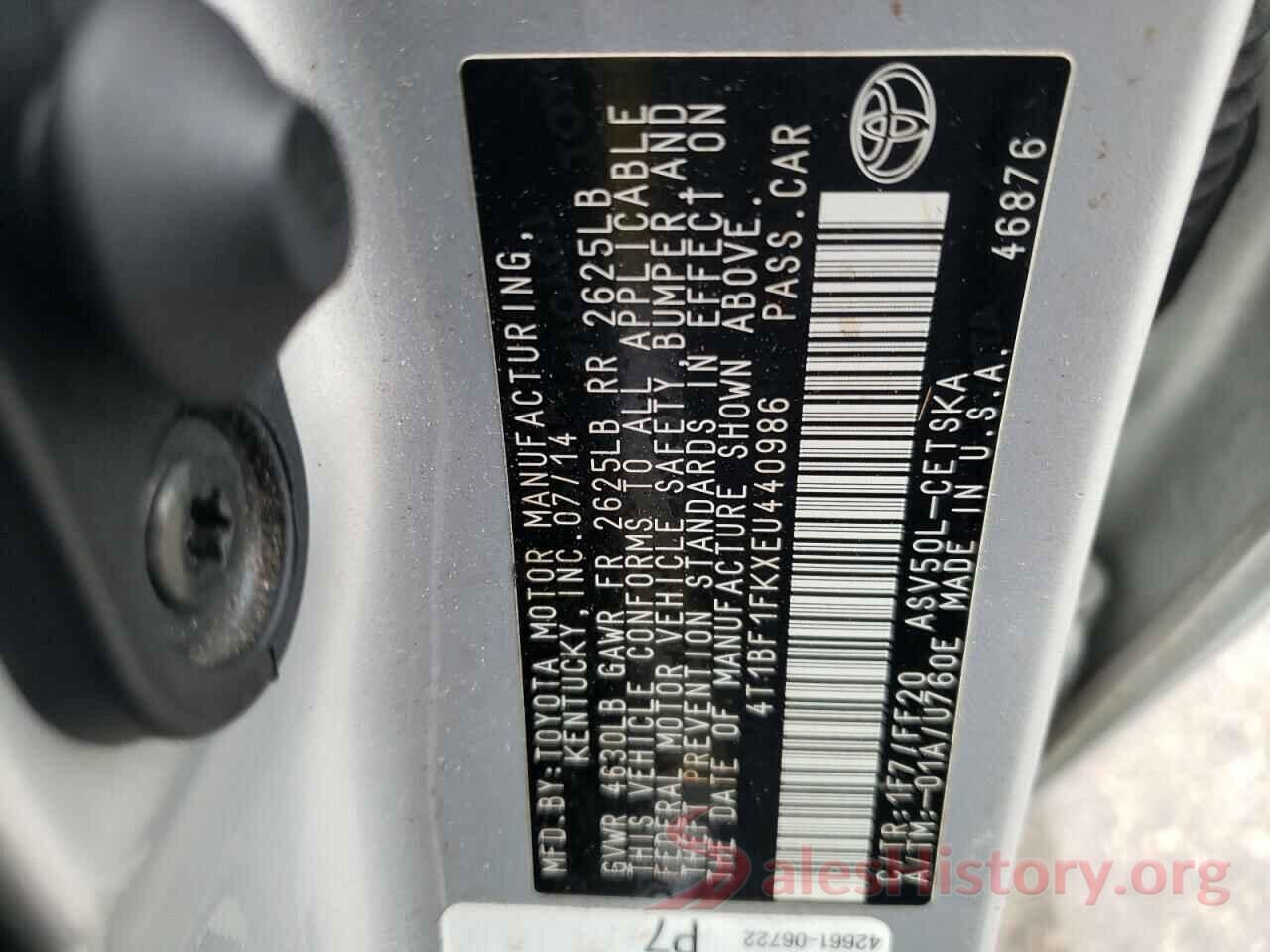 4T1BF1FKXEU440986 2014 TOYOTA CAMRY