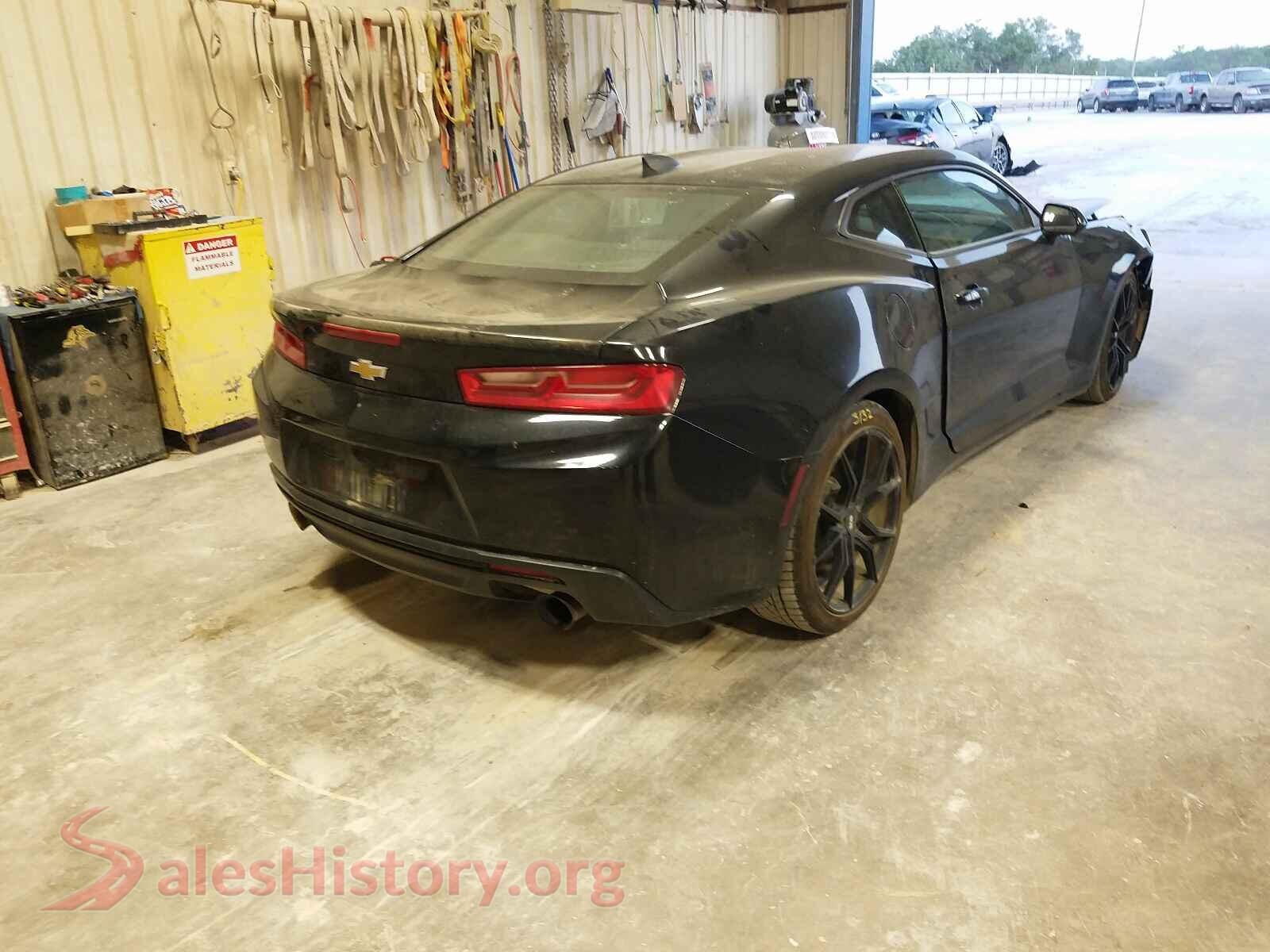 2016 CHEVROLET CAMARO VIN 1G1FB1RS5G0163308, rear 3/4 view