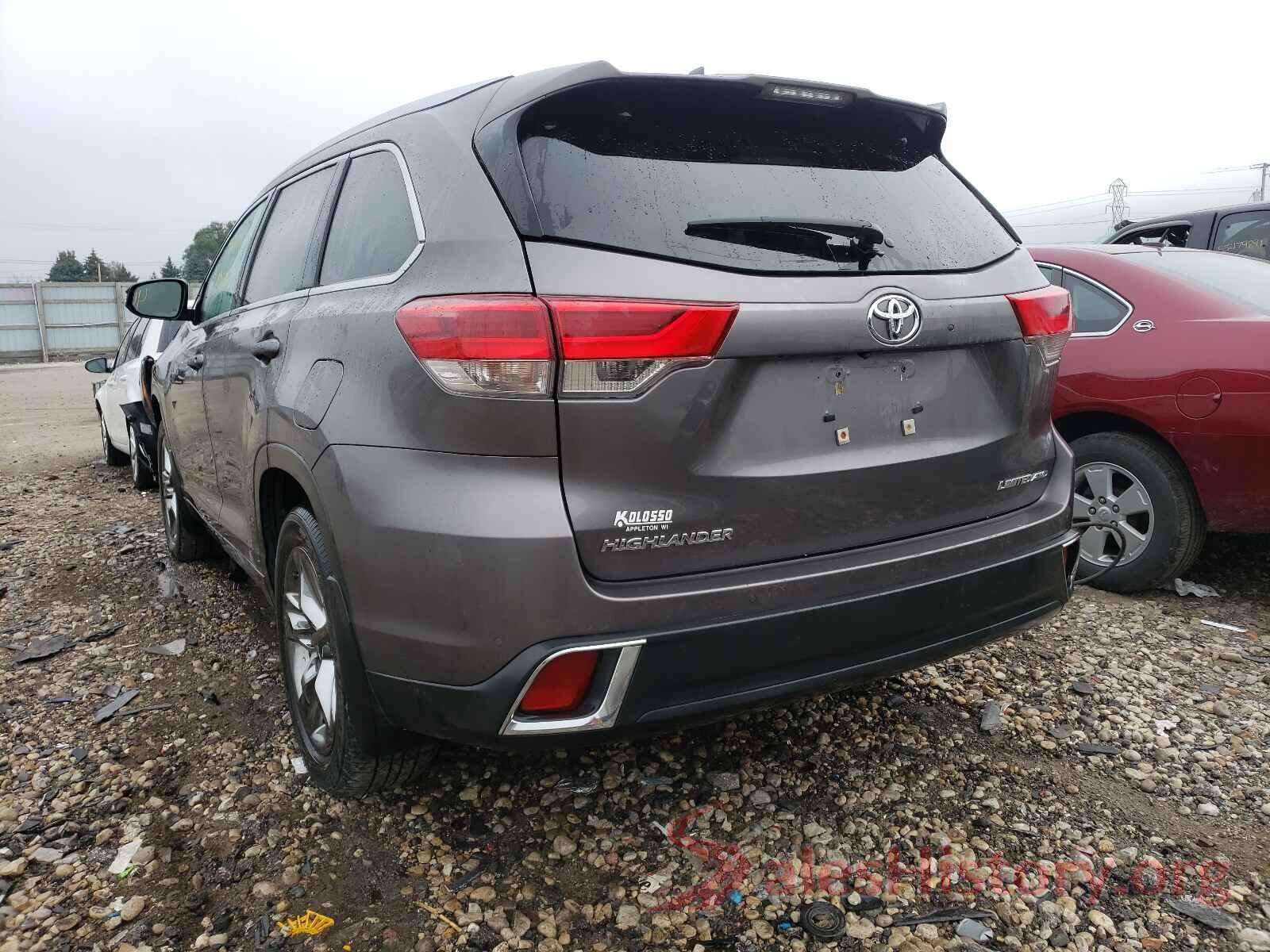 5TDDZRFH0KS971606 2019 TOYOTA HIGHLANDER