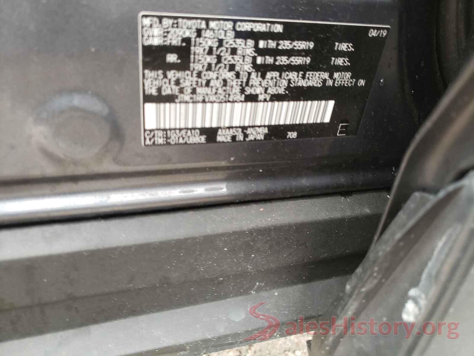 JTMC1RFVXKD514984 2019 TOYOTA RAV4