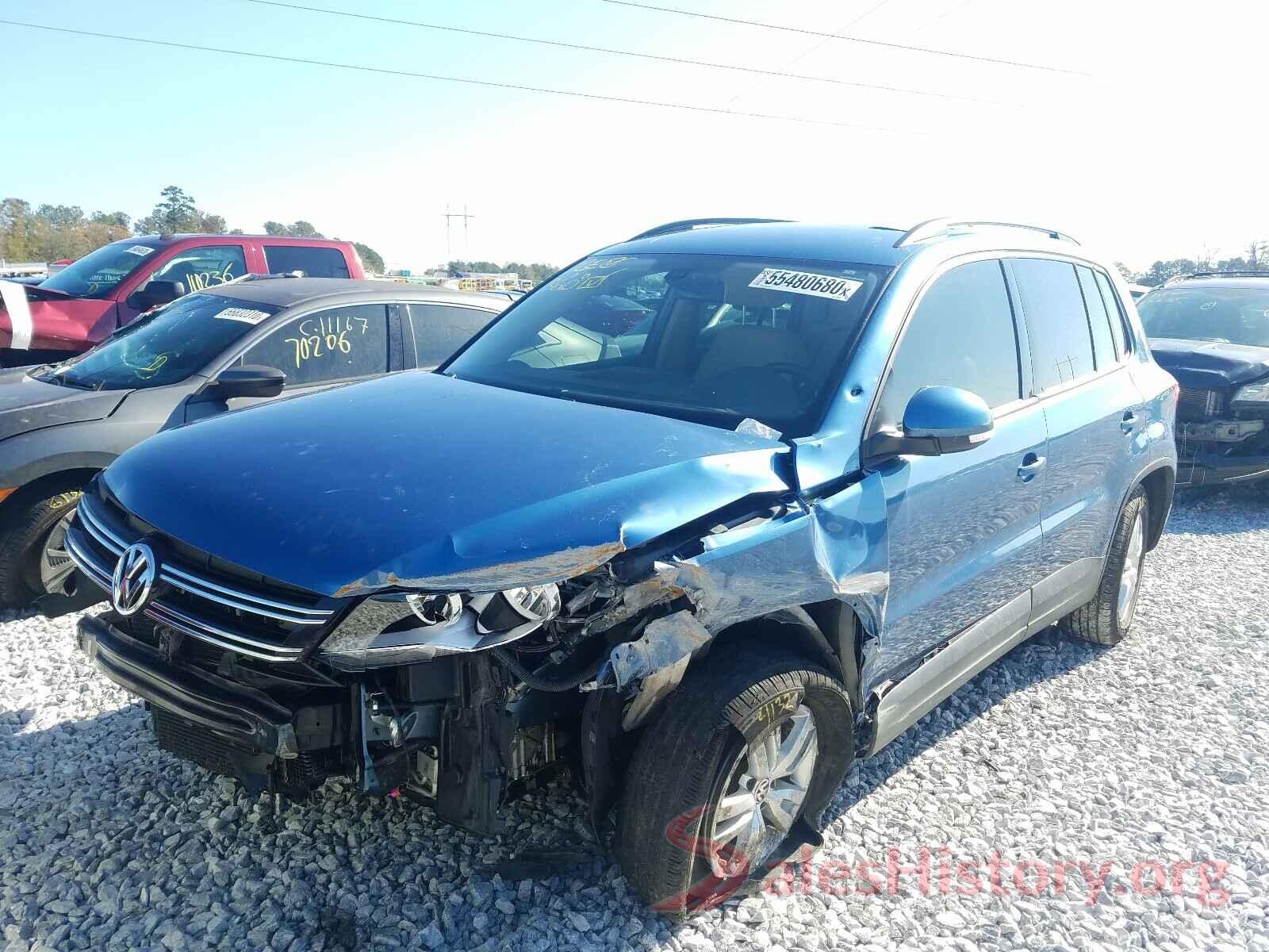 WVGAV7AX4HK003845 2017 VOLKSWAGEN TIGUAN