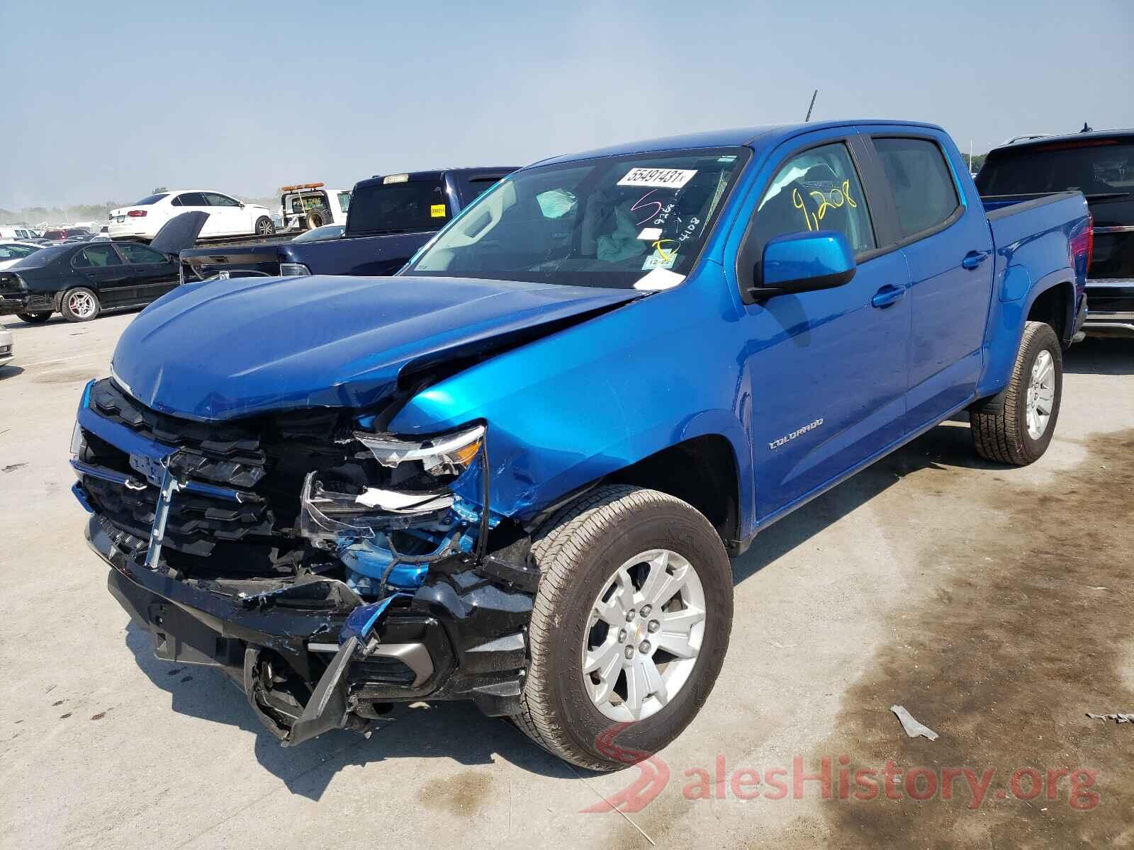 1GCGSCEN8M1209257 2021 CHEVROLET COLORADO