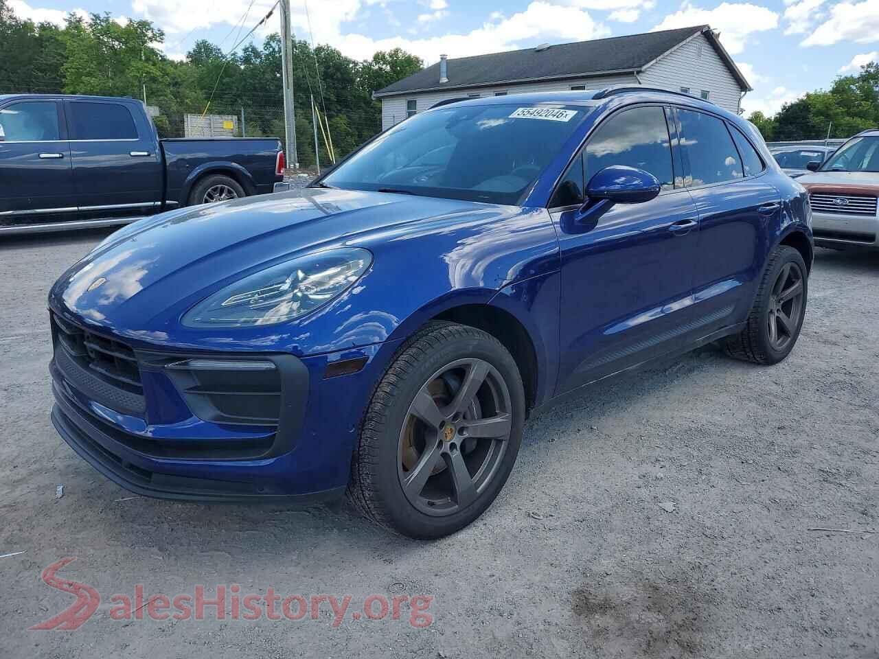 2022 PORSCHE MACAN VIN WP1AA2A54NLB00095, auction photo
