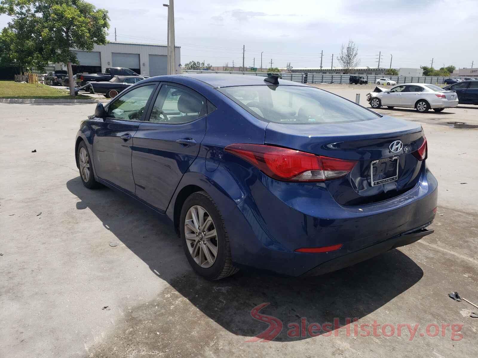 5NPDH4AE1GH661495 2016 HYUNDAI ELANTRA