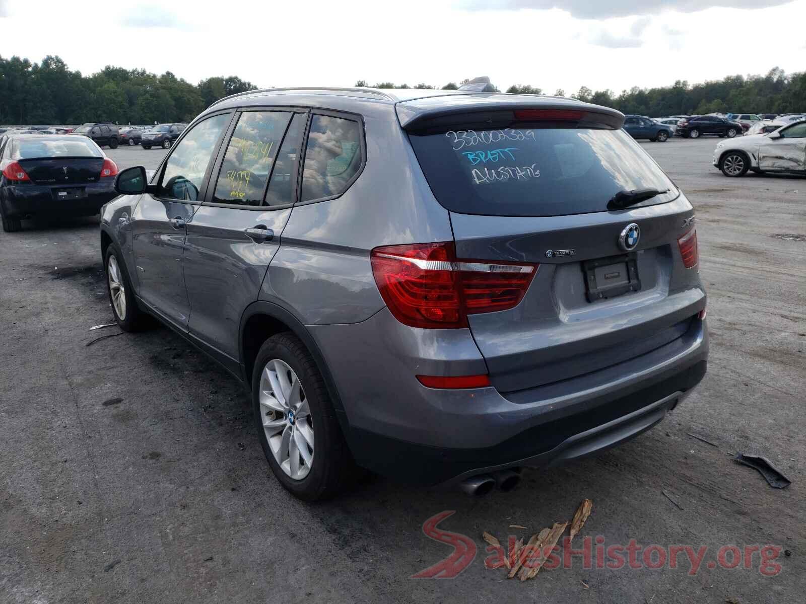 5UXWX9C59G0D67167 2016 BMW X3