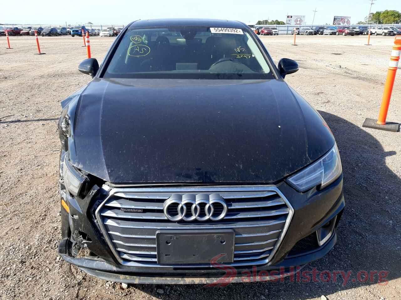 WAUDNAF40KA043797 2019 AUDI A4