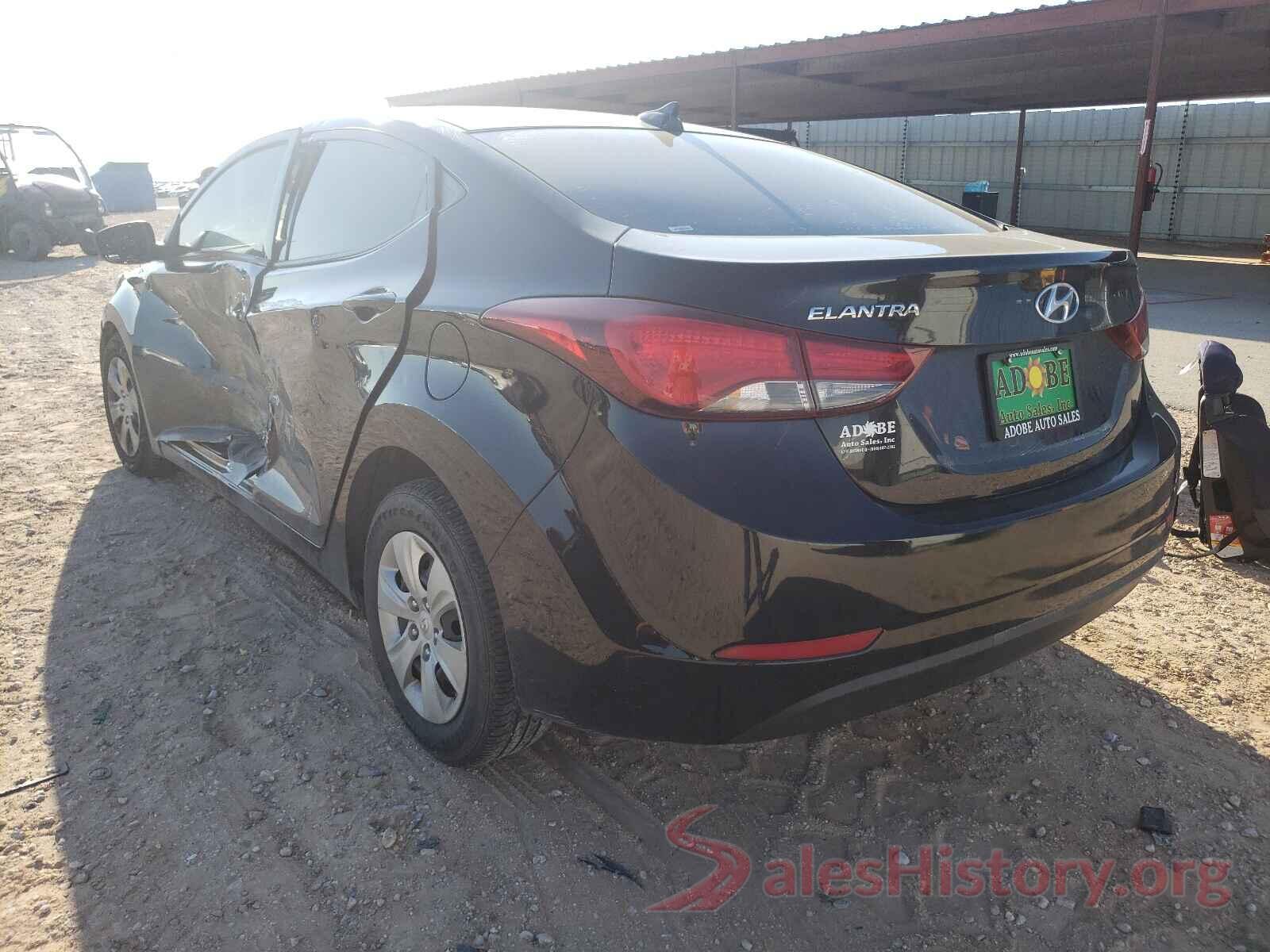 5NPDH4AE0GH699753 2016 HYUNDAI ELANTRA