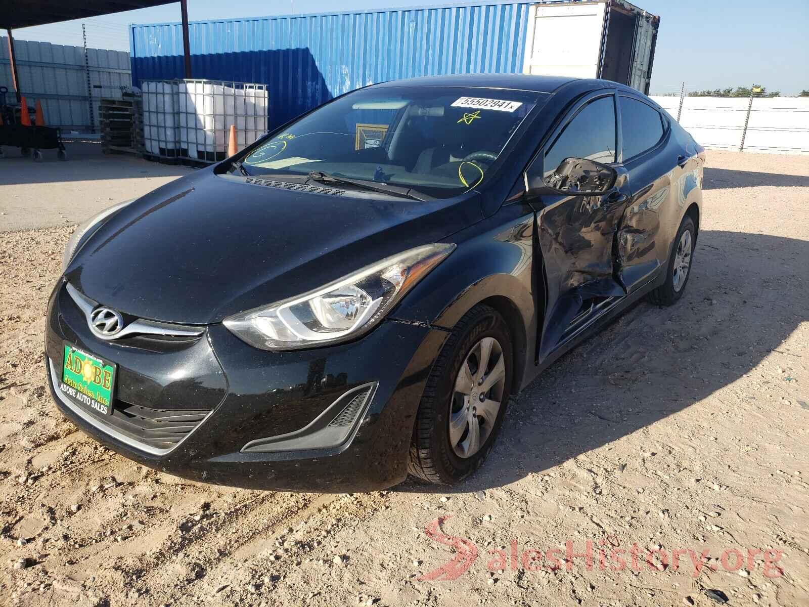 5NPDH4AE0GH699753 2016 HYUNDAI ELANTRA