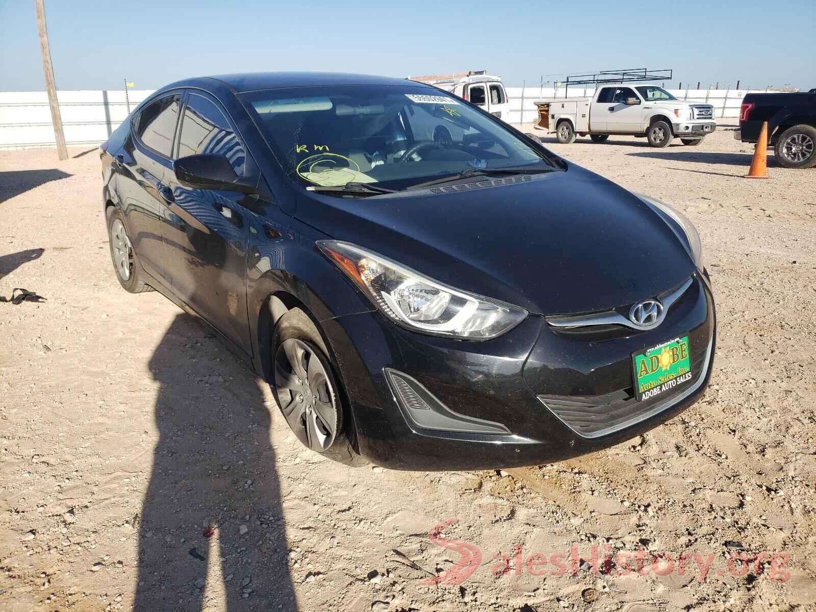 5NPDH4AE0GH699753 2016 HYUNDAI ELANTRA