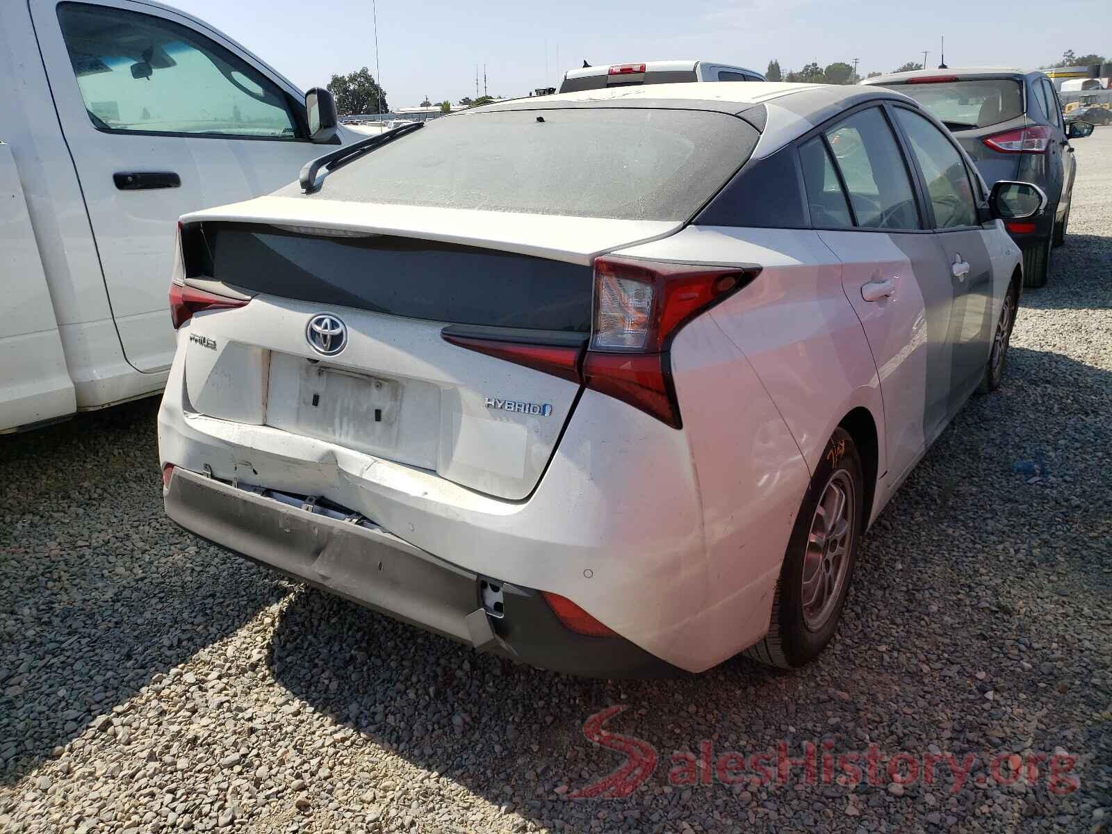 JTDKARFU5K3077114 2019 TOYOTA PRIUS