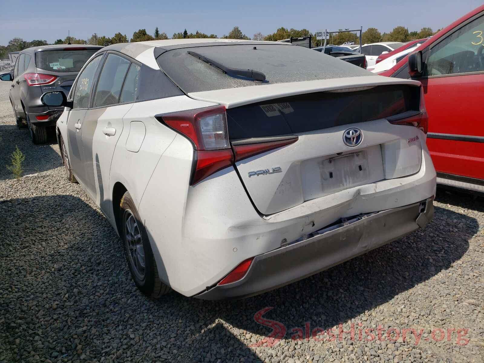 JTDKARFU5K3077114 2019 TOYOTA PRIUS