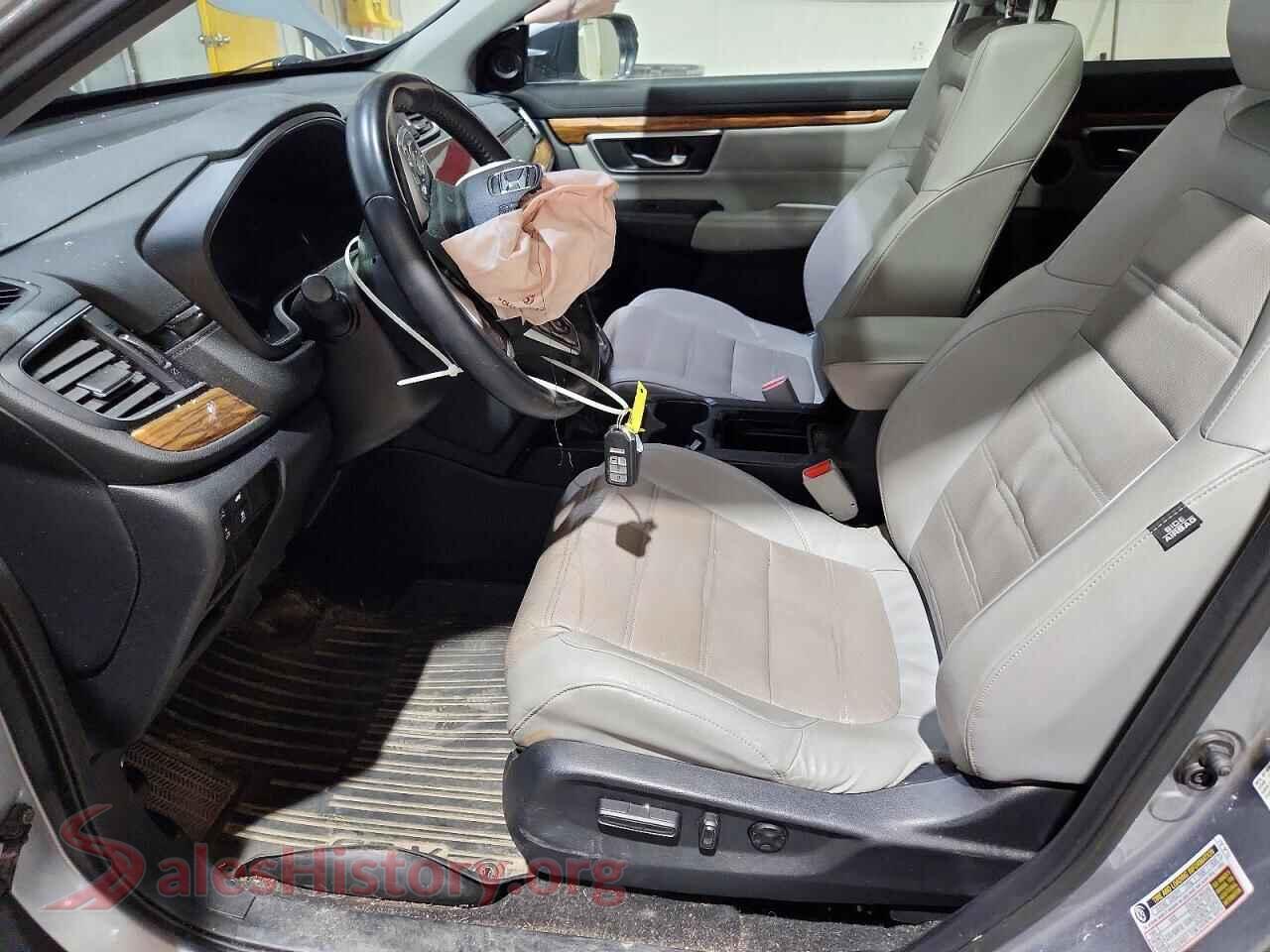2018 HONDA CRV VIN 7FARW2H90JE099656, engine bay