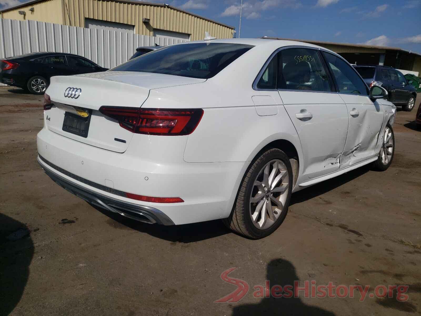 WAUENAF47KN012172 2019 AUDI A4