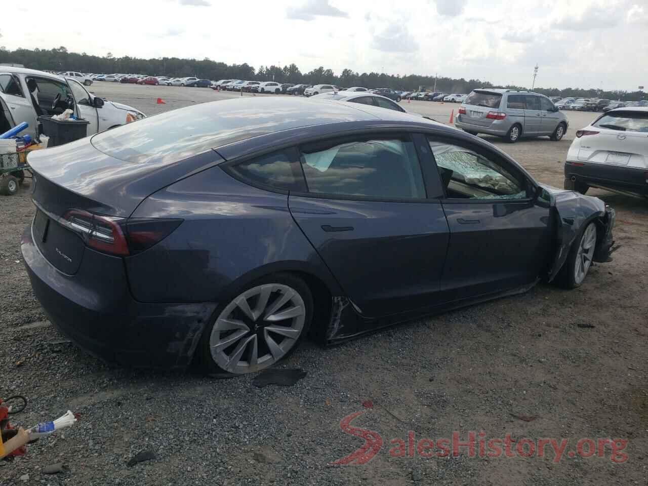 5YJ3E1EB6NF185131 2022 TESLA MODEL 3