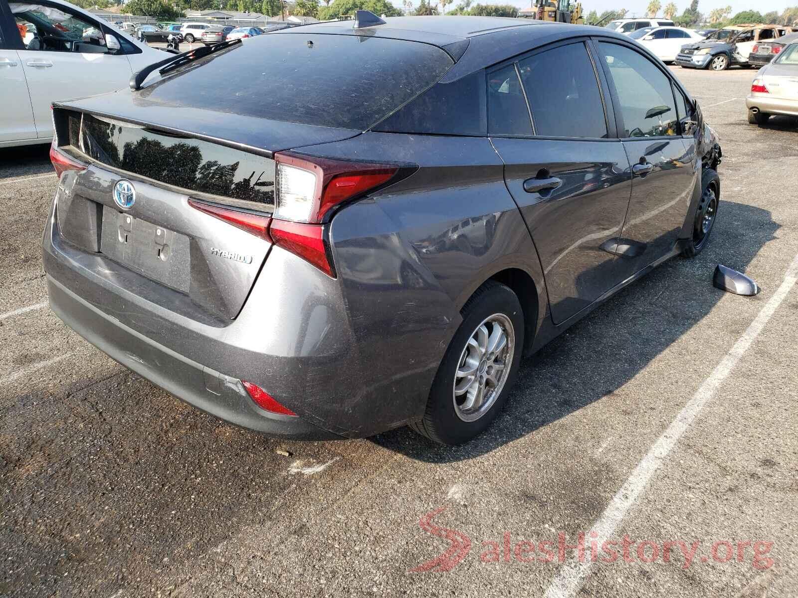 JTDKARFU4K3087388 2019 TOYOTA PRIUS