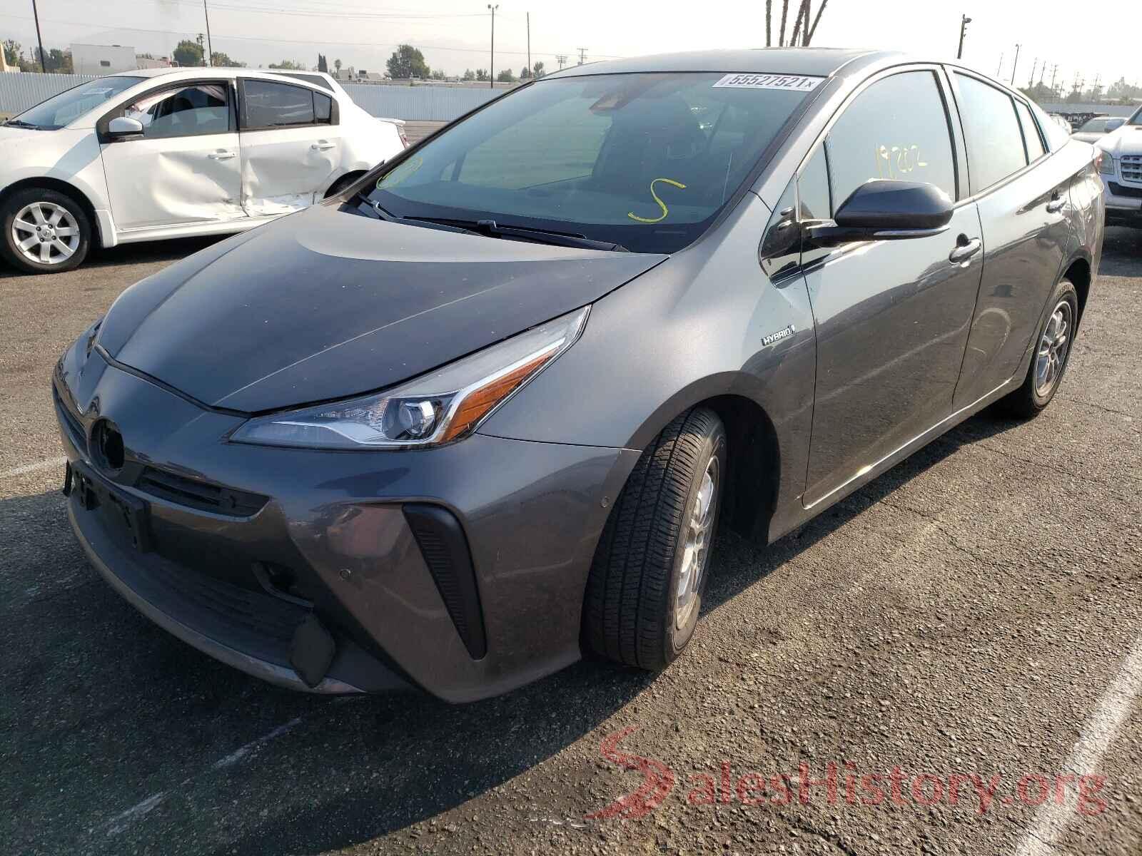 JTDKARFU4K3087388 2019 TOYOTA PRIUS