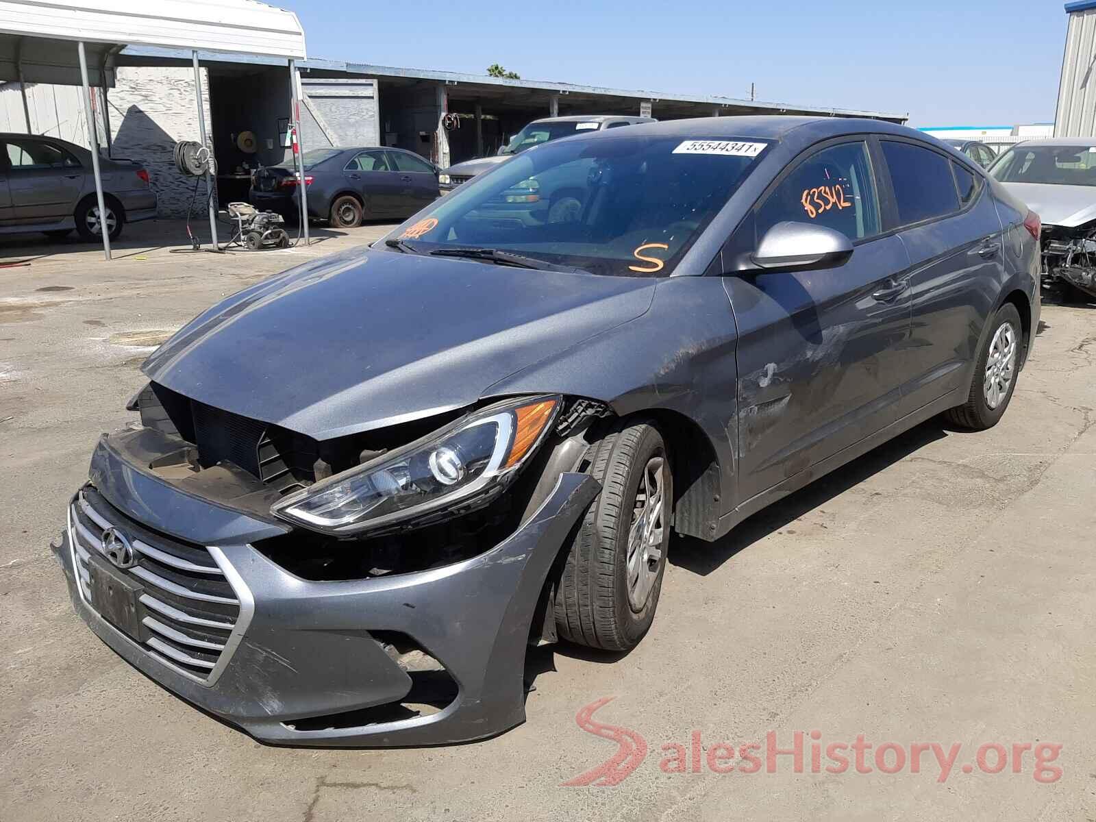 KMHD74LF2HU113145 2017 HYUNDAI ELANTRA