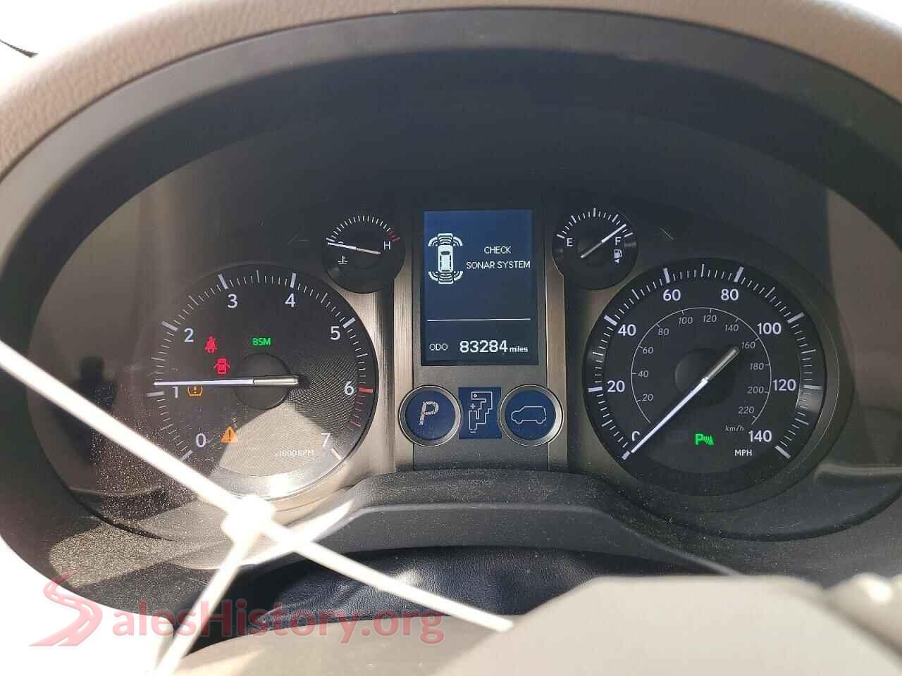 2019 LEXUS GX VIN JTJBM7FXXK5226012, interior center console