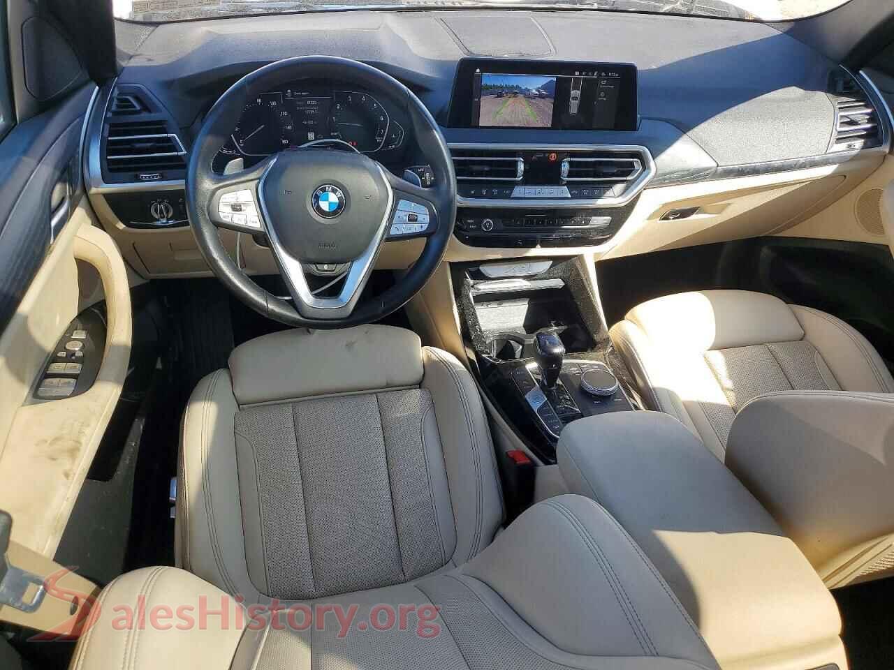 2022 BMW X3 VIN 5UX53DP04N9L84229, interior dashboard