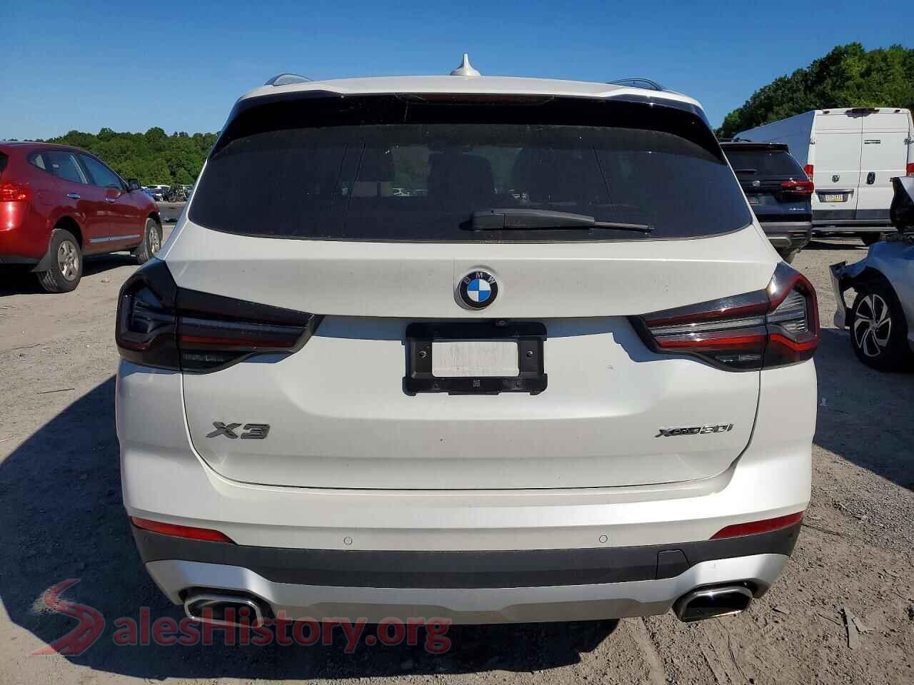 2022 BMW X3 VIN 5UX53DP04N9L84229, left side view