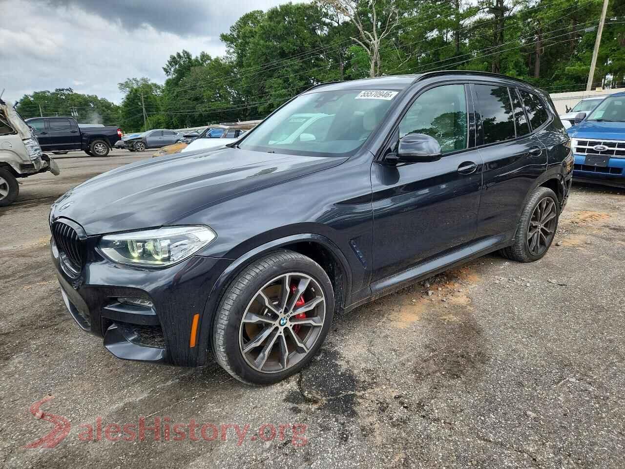2021 BMW X3 VIN 5UXTY3C04M9E02125, auction photo