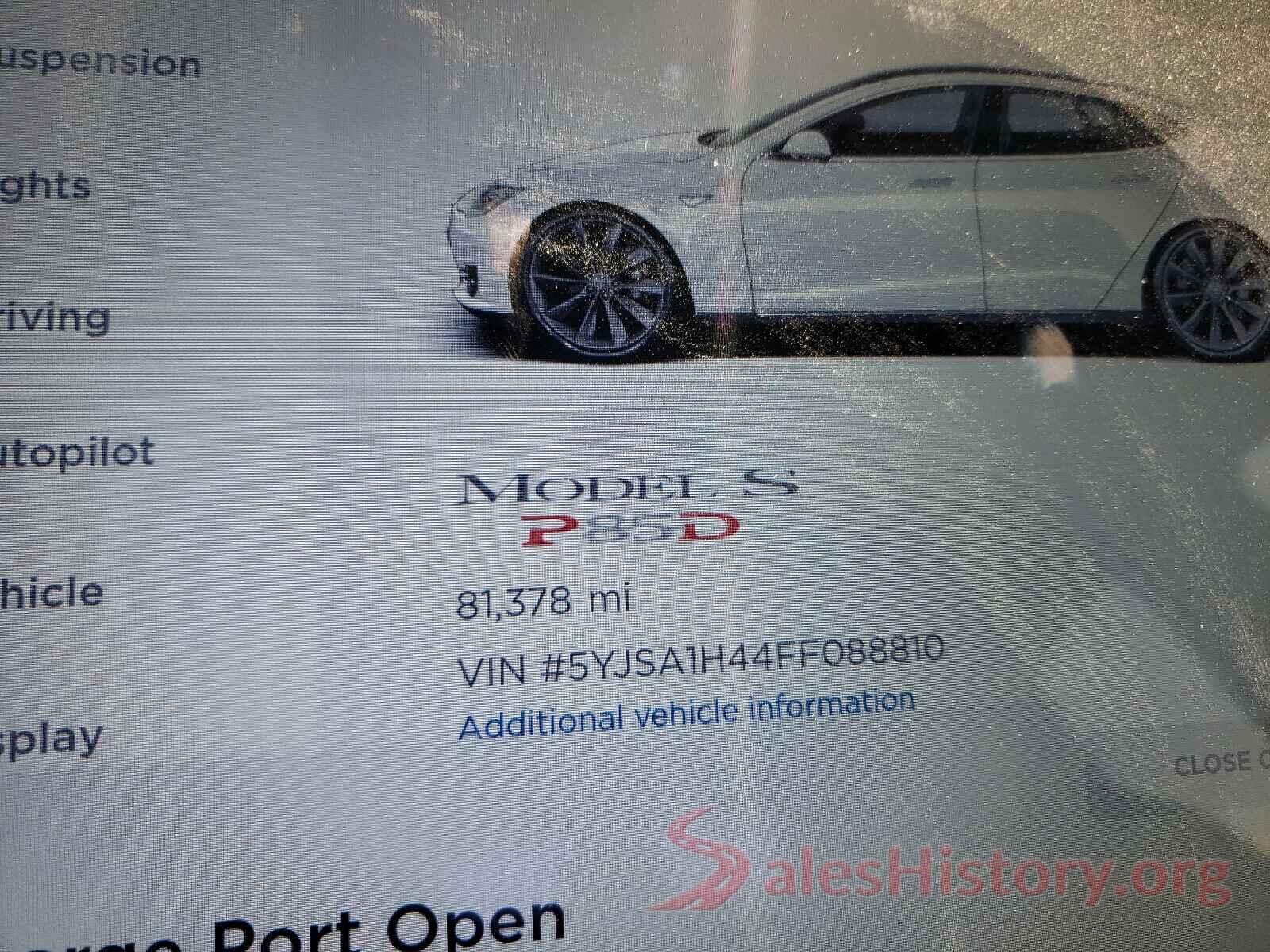 5YJSA1H44FF088810 2015 TESLA MODEL S