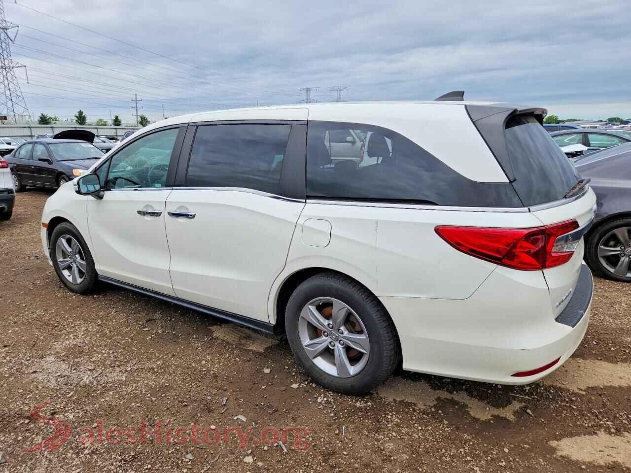 2019 HONDA ODYSSEY VIN 5FNRL6H76KB072599, front view