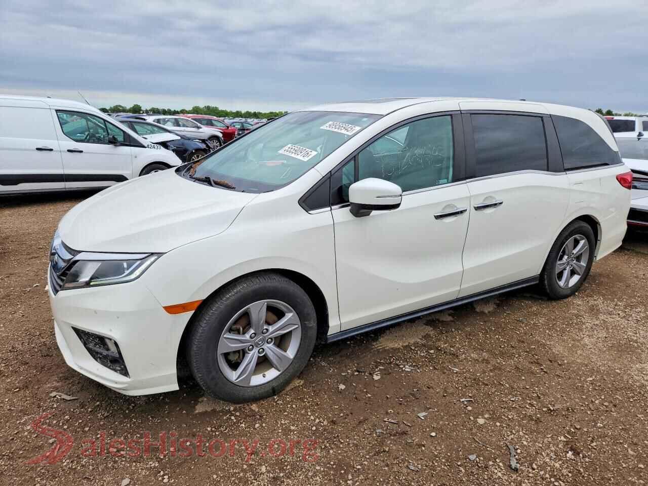 2019 HONDA ODYSSEY VIN 5FNRL6H76KB072599, auction photo