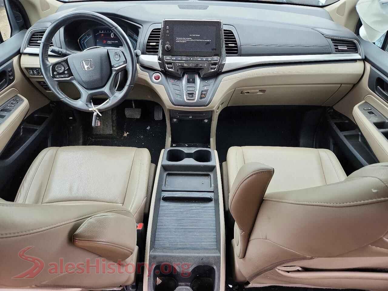 2019 HONDA ODYSSEY VIN 5FNRL6H76KB072599, interior dashboard