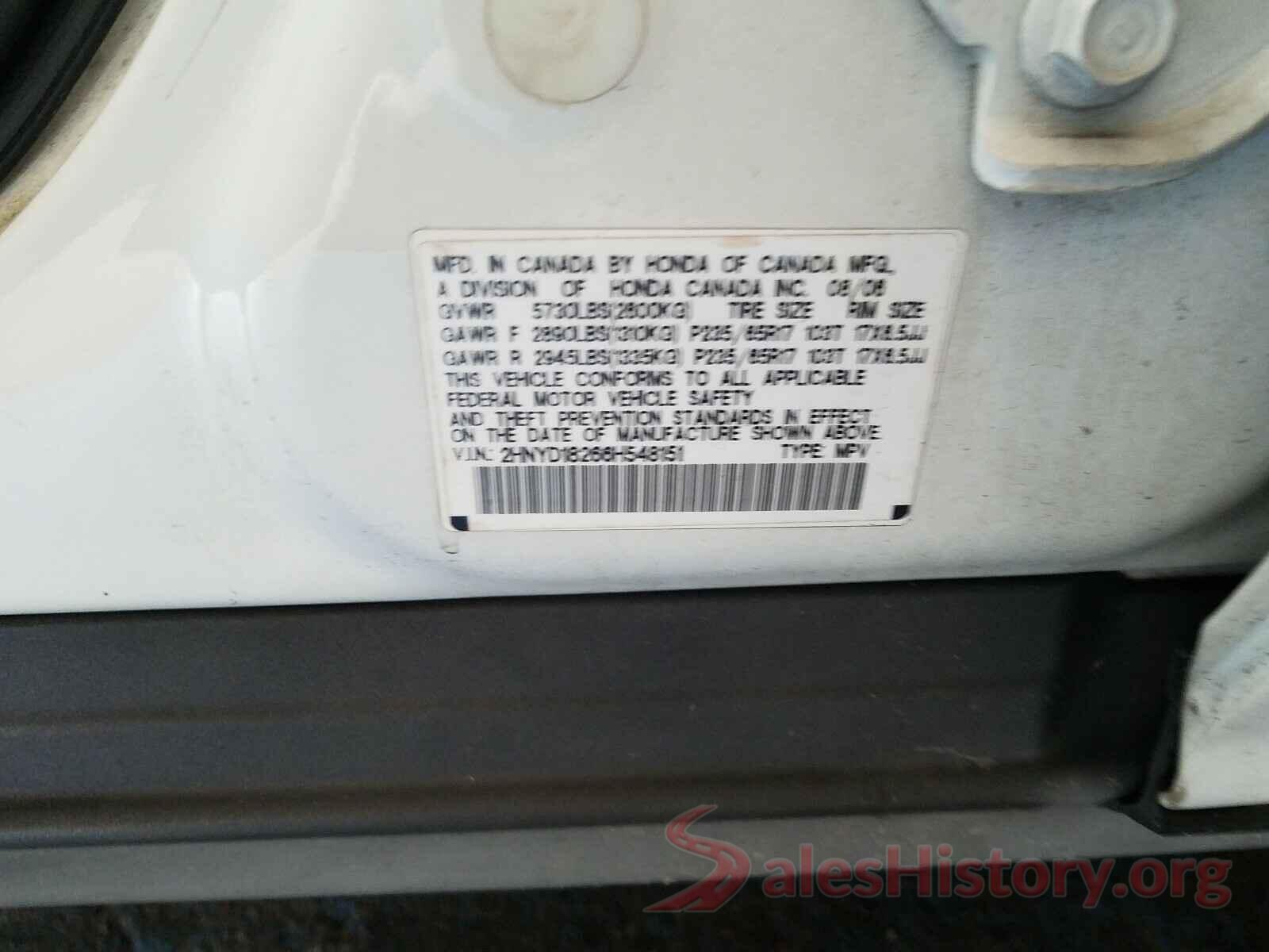 2HNYD18266H548151 2006 ACURA MDX