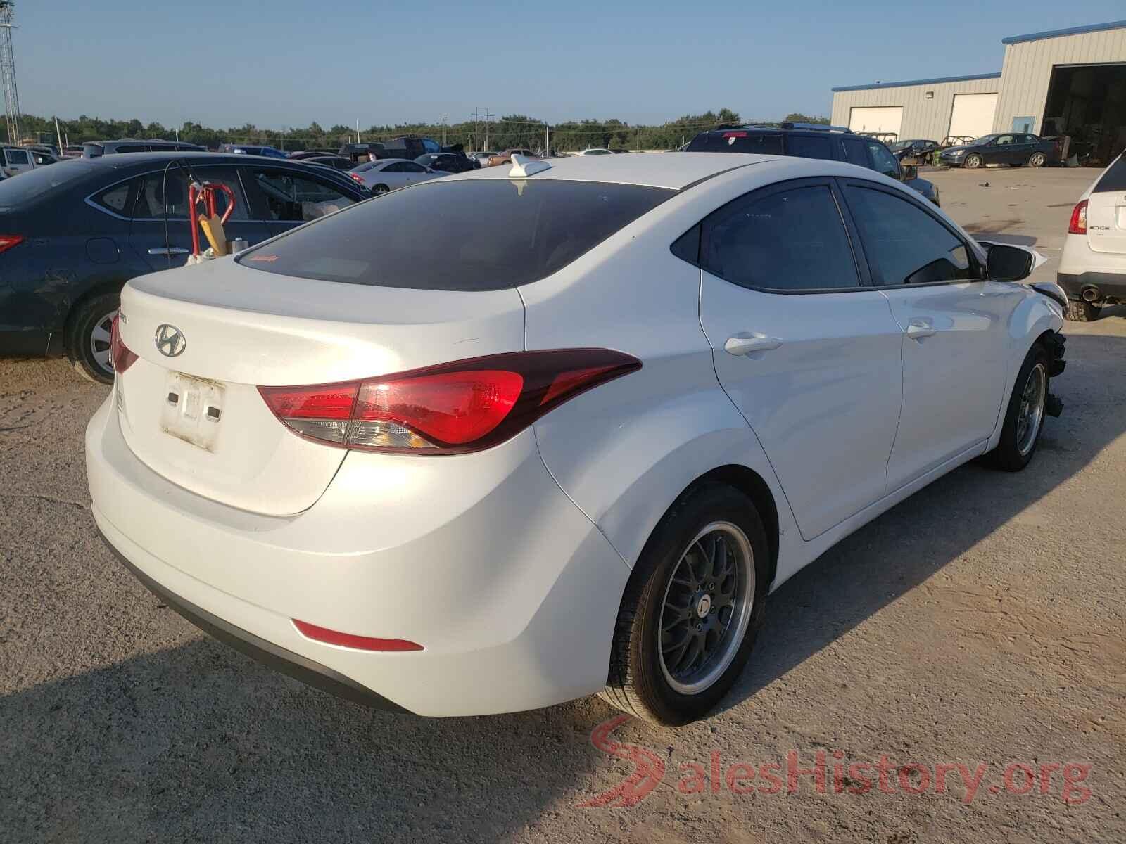 5NPDH4AE7GH656785 2016 HYUNDAI ELANTRA