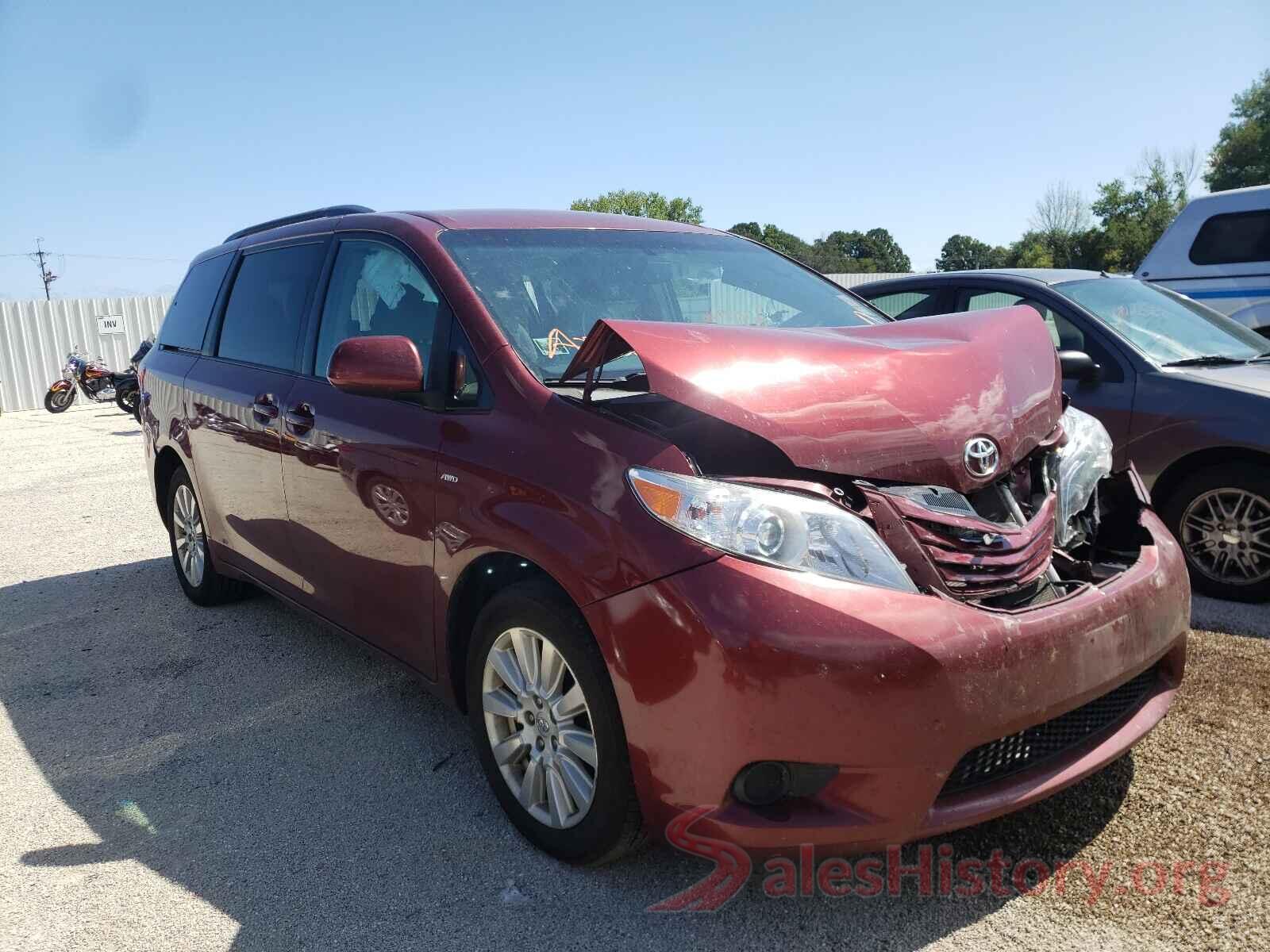 5TDJZ3DC3HS166828 2017 TOYOTA SIENNA