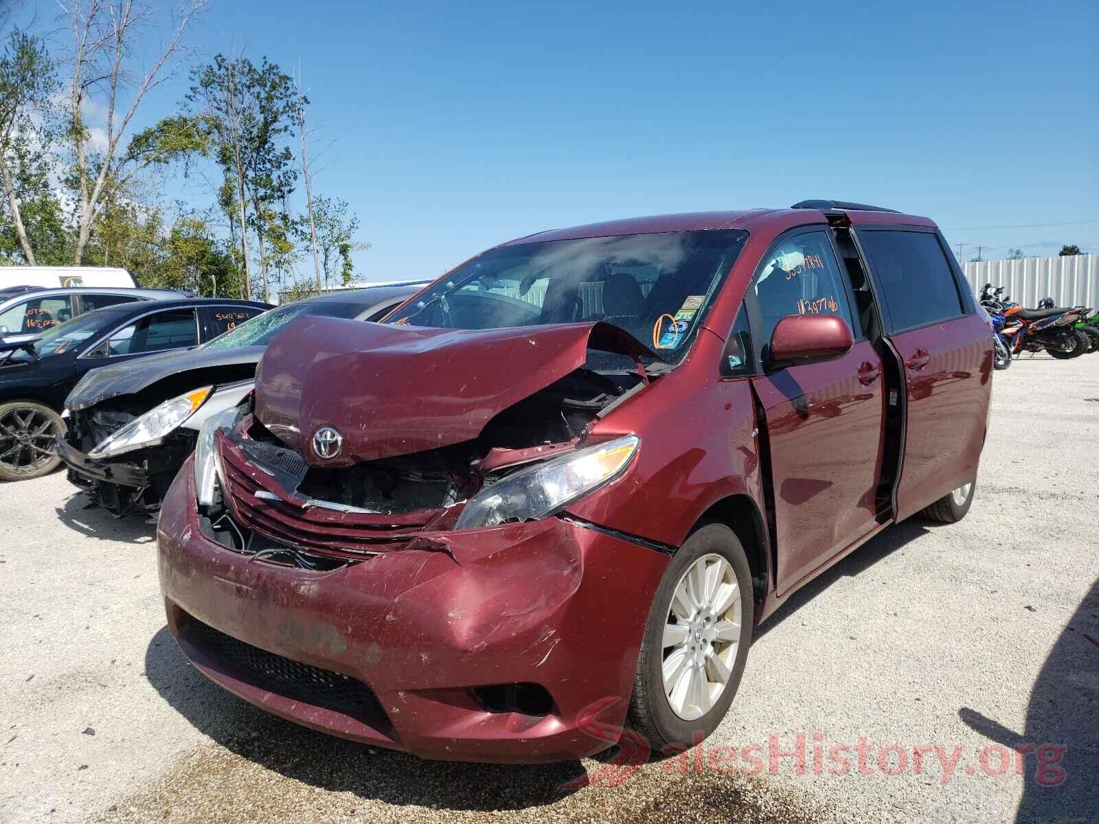 5TDJZ3DC3HS166828 2017 TOYOTA SIENNA