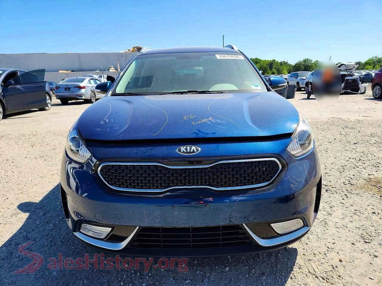2017 KIA NIRO VIN KNDCE3LC1H5070272, rear view