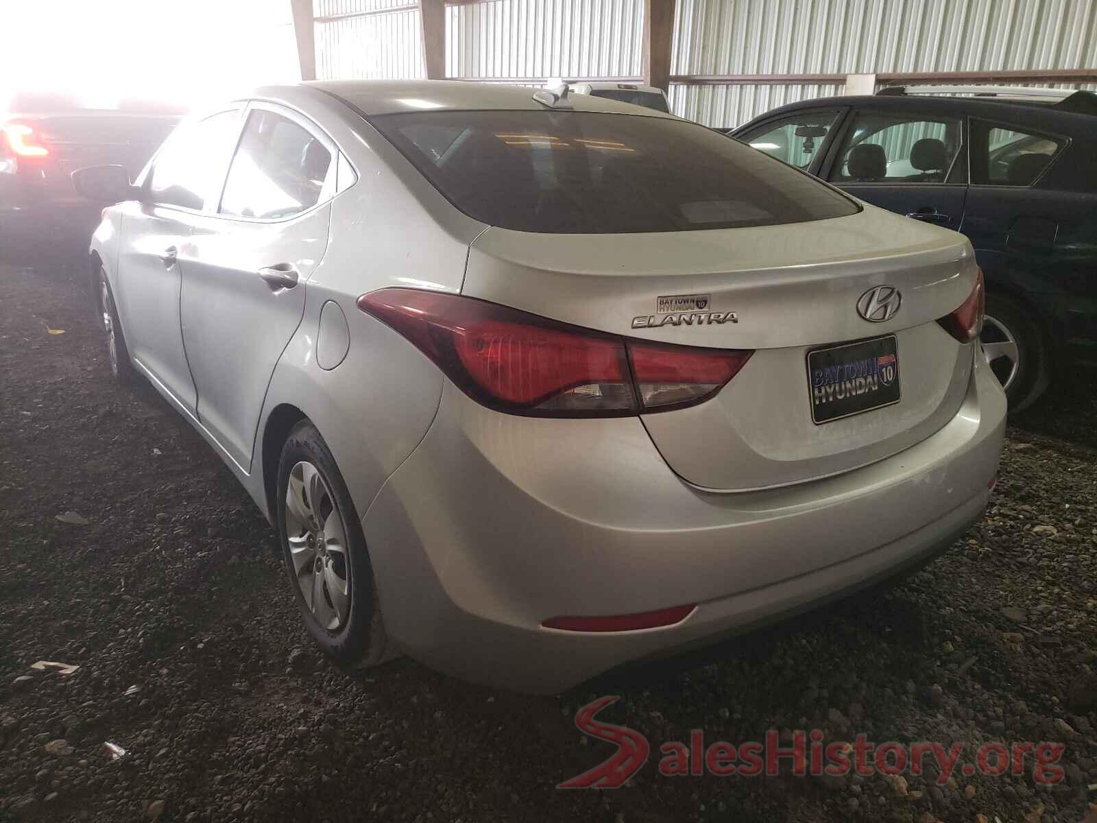 5NPDH4AE7GH737818 2016 HYUNDAI ELANTRA